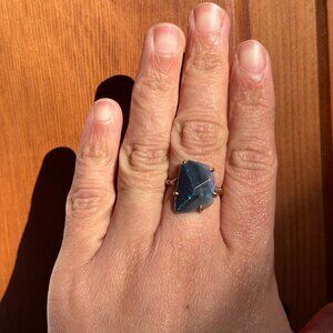 EUC Variance Objects Ring - Dark Opal